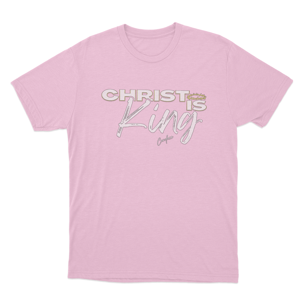 Christ Is King Unisex T Shirt Pink Christ Is King Unisex T Shirt Pink