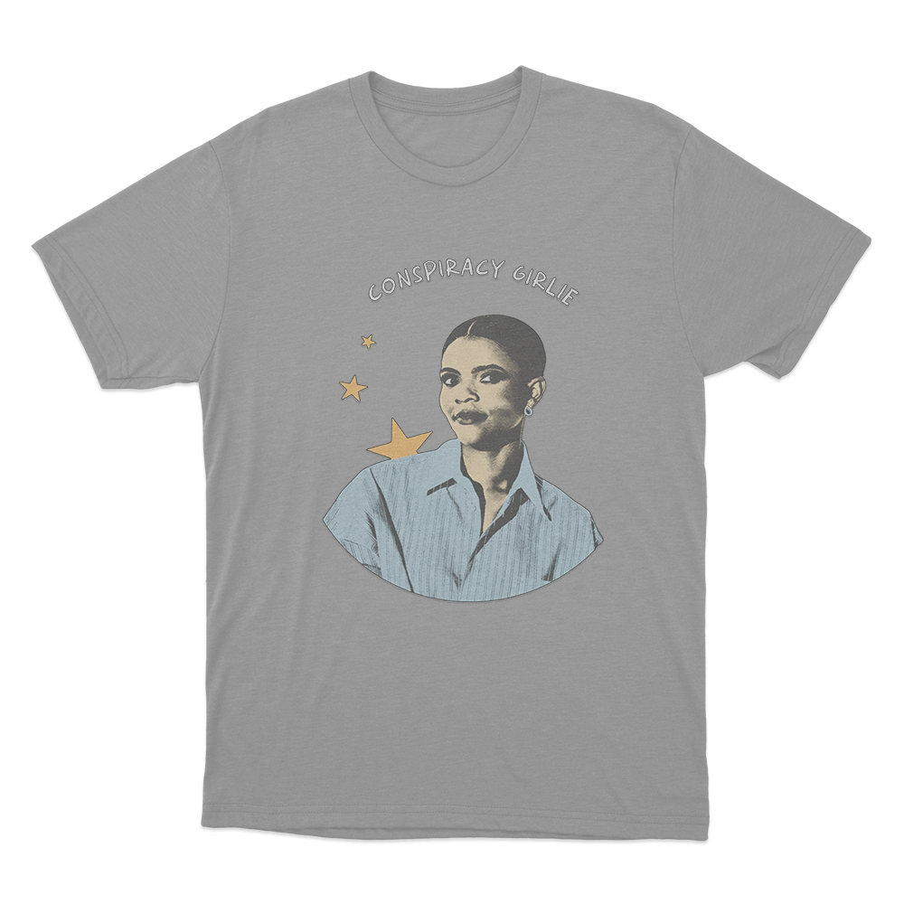 Conspiracy Girlie Unisex T Shirt Grey Conspiracy Girlie Unisex T Shirt Grey