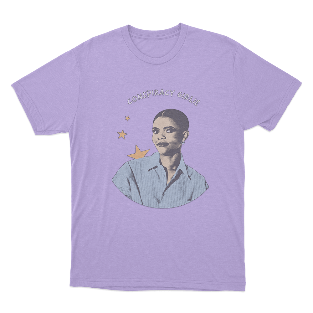 Conspiracy Girlie Unisex T Shirt Purple Conspiracy Girlie Unisex T Shirt Purple