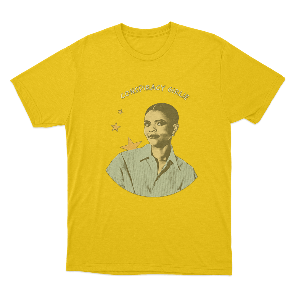 Conspiracy Girlie Unisex T Shirt Yellow Conspiracy Girlie Unisex T Shirt Yellow